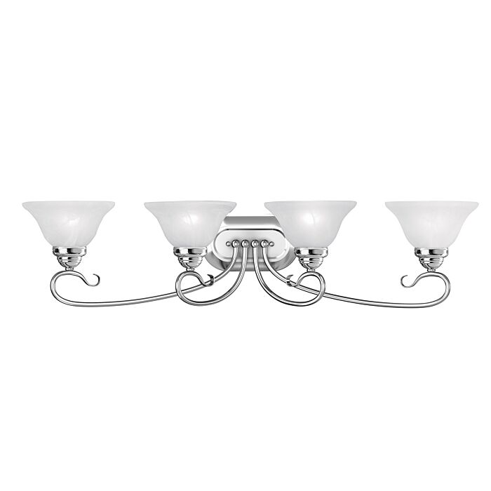 Coronado 4-Light Bathroom Vanity Light in Polished Chrome