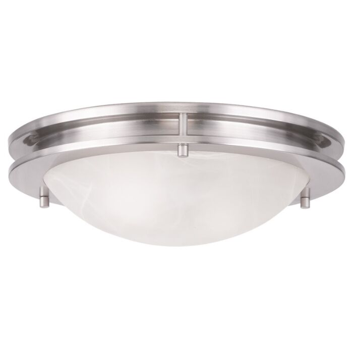 Ariel 2-Light Ceiling Mount in Brushed Nickel