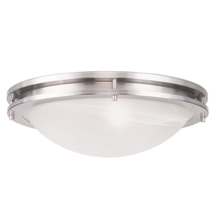 Ariel 3-Light Ceiling Mount in Brushed Nickel