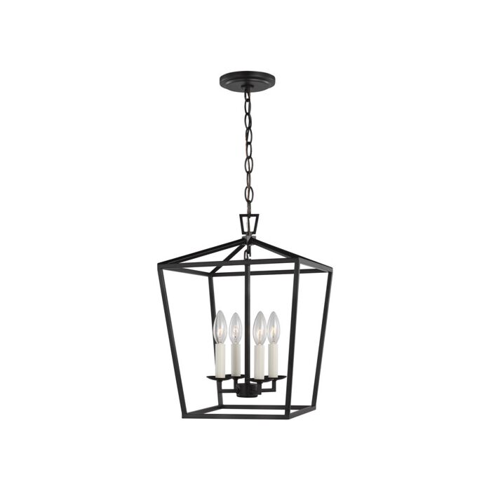 Sea Gull Dianna 4 Light Pendant Light in Midnight Black