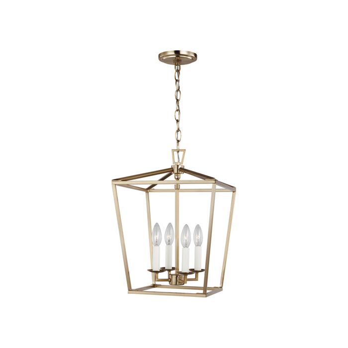 Sea Gull Dianna 4 Light Pendant Light in Satin Brass
