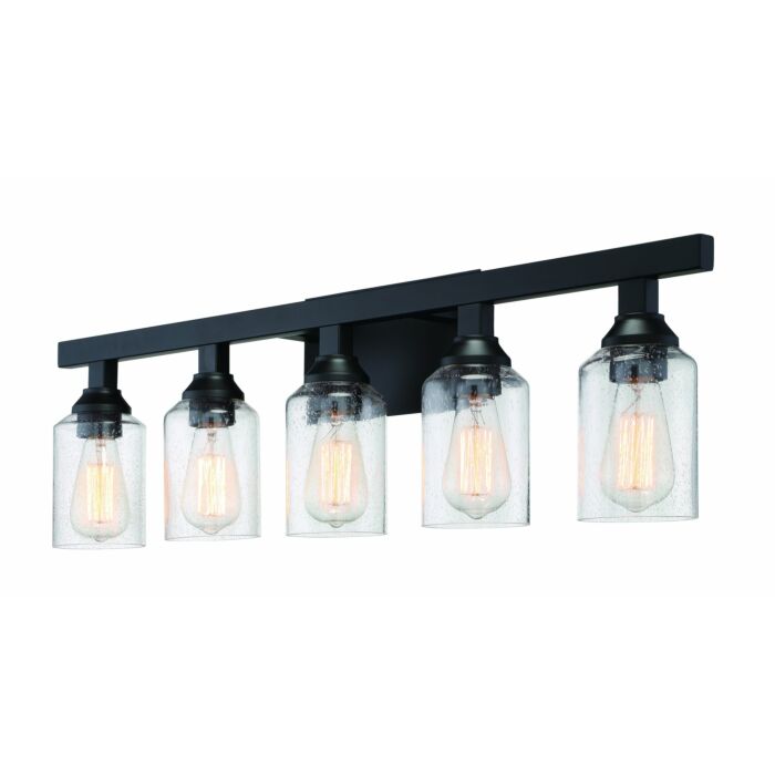 Craftmade Chicago 5 Light Chandelier in Flat Black