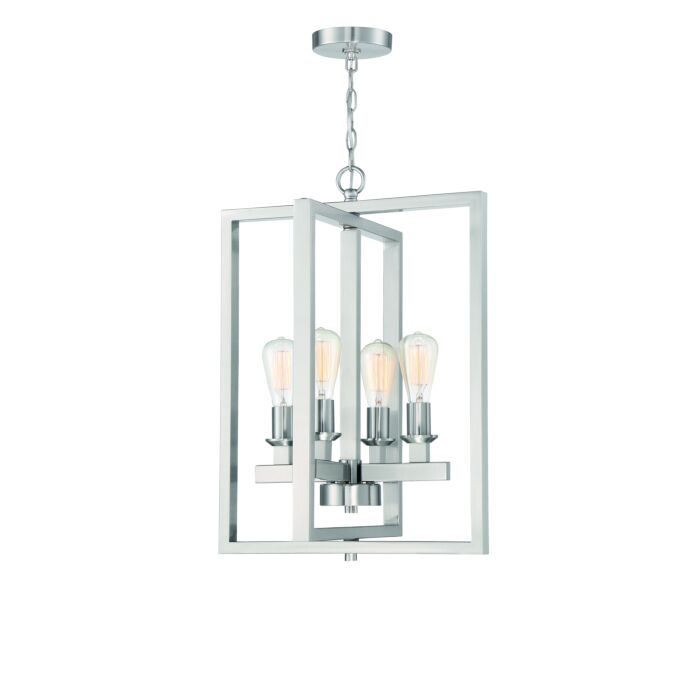 Craftmade Chicago 4 Light Chandelier in Brushed Polished Nickel