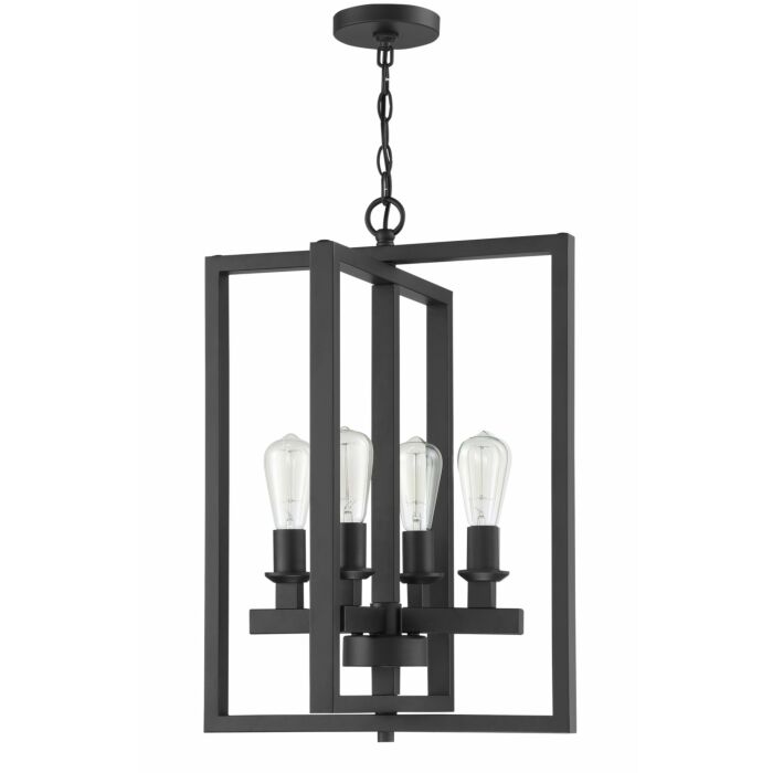 Craftmade Chicago 4 Light Chandelier in Flat Black