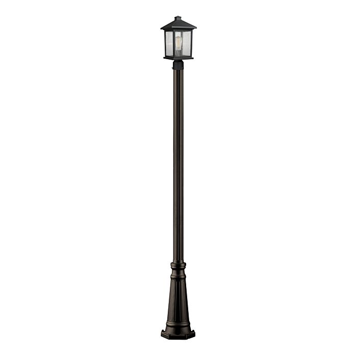 Z Lite Portland 1 Light Outdoor Post Mounted Fixture Light In Oil Rubbed Bronze