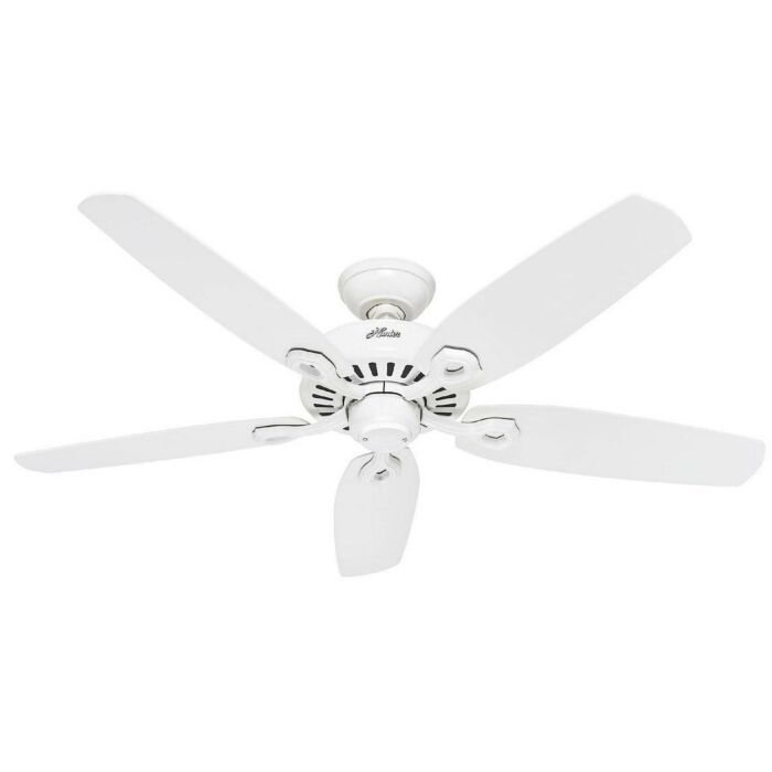 Hunter Builder Elite 52 Inch Indoor Ceiling Fan in Snow White