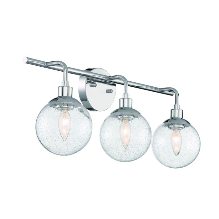 Craftmade Que 3 Light Wall Sconce in Chrome