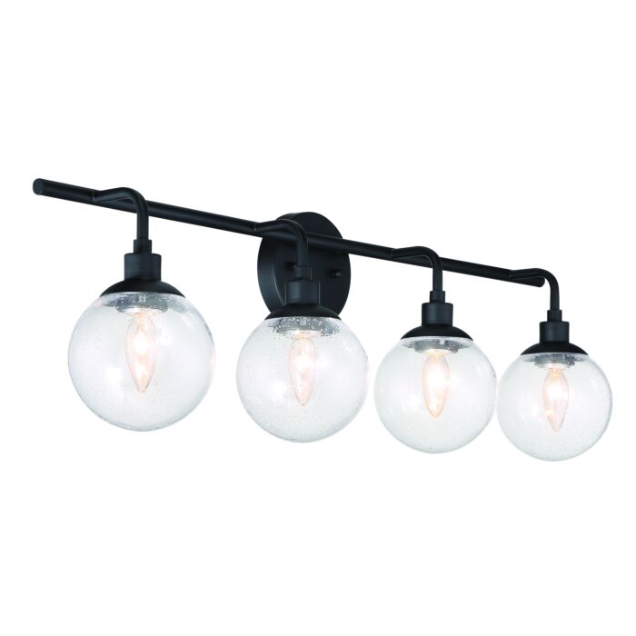 Craftmade Que 4 Light Wall Sconce in Flat Black