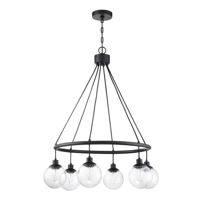 Craftmade Que 6 Light Wall Sconce in Flat Black