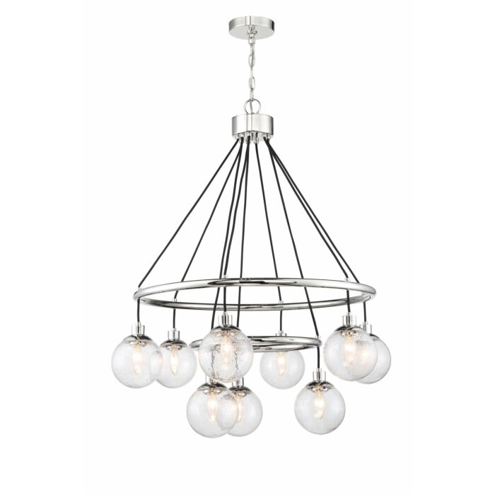 Craftmade Que 9 Light Chandelier in Chrome