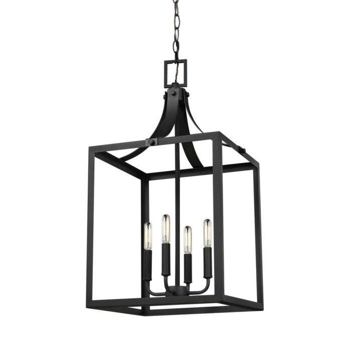Sea Gull Labette 4 Light Foyer Light in Black