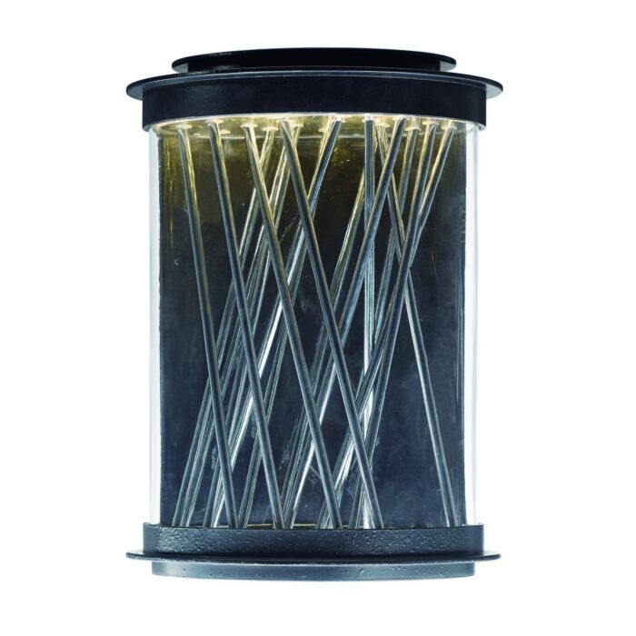 Maxim Lighting Bedazzle 14 Inch 2 Light Outdoor Wall Mount in Texture Ebony