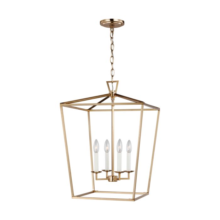 Sea Gull Dianna 4 Light LED Pendant Light in Satin Brass