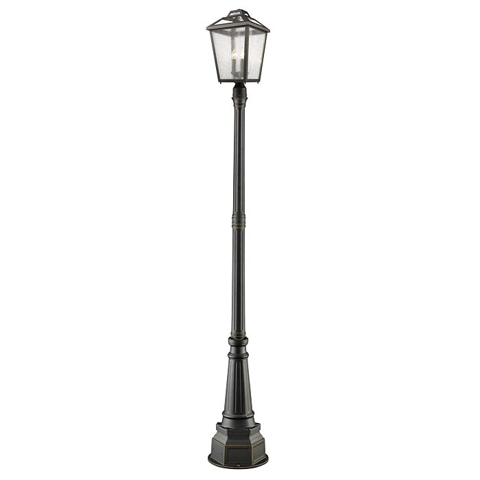 Z Lite Bayland 3 Light Outdoor Post Mounted Fixture Light In Oil Rubbed Bronze