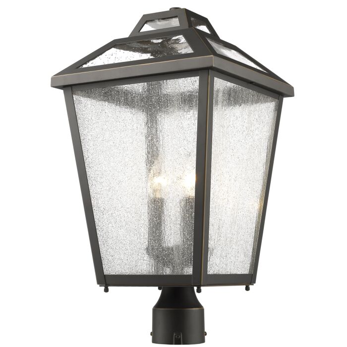 Z Lite Bayland 3 Light Outdoor Post Mount Fixture Light In Oil Rubbed Bronze