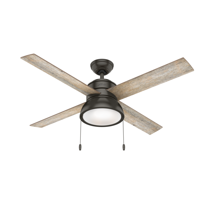 Hunter LOKI 2 Light 52 Inch Indoor Ceiling Fan in Noble Bronze
