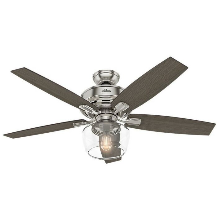 Hunter Fans Bennett 52 Inch Indoor Ceiling Fan in Brushed Nickel