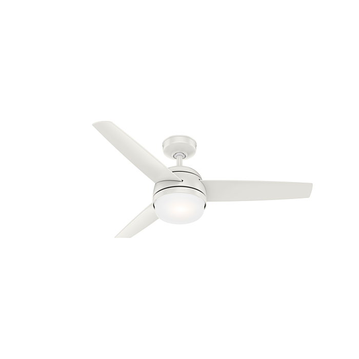Hunter Midtown 2 Light 48 Inch Indoor Ceiling Fan in Fresh White