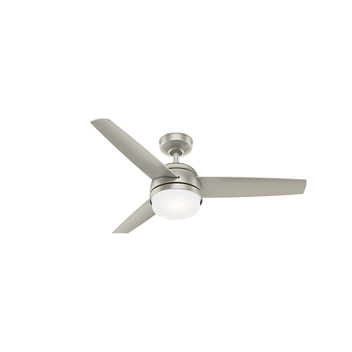 Hunter Midtown 2 Light 48 Inch Indoor Ceiling Fan in Matte Nickel