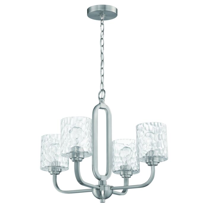 Craftmade Collins 4 Light Chandelier in Brushed Polished Nickel