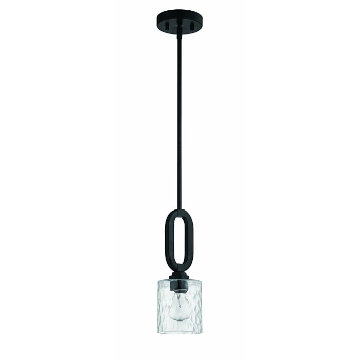 Craftmade Collins Mini Pendant in Flat Black