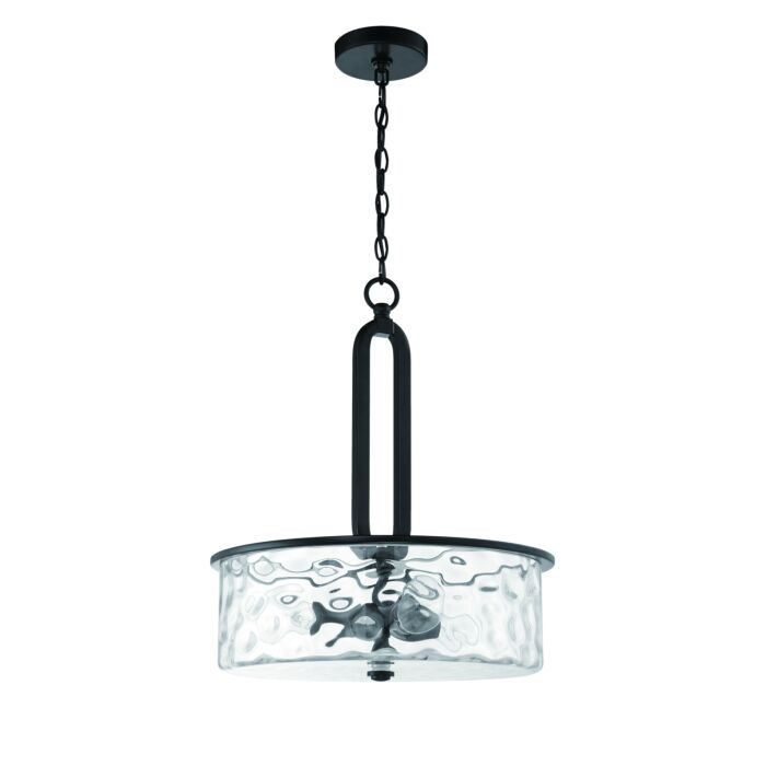 Craftmade Collins 3 Light Pendant Light in Flat Black