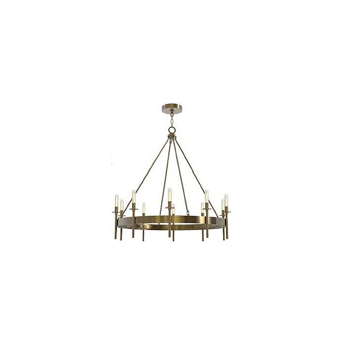 Craftmade Larrson 12 Light Chandelier in Satin Brass