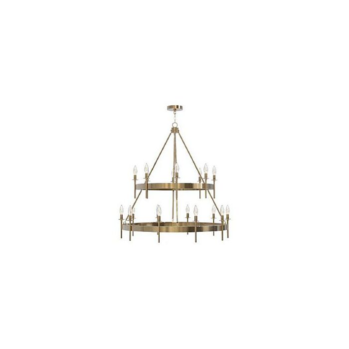 Craftmade Larrson 18 Light Chandelier in Satin Brass