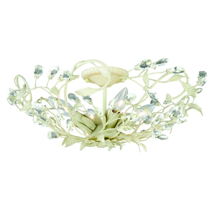 Jardin 4-Light Semi-Flush Mount in French Cream