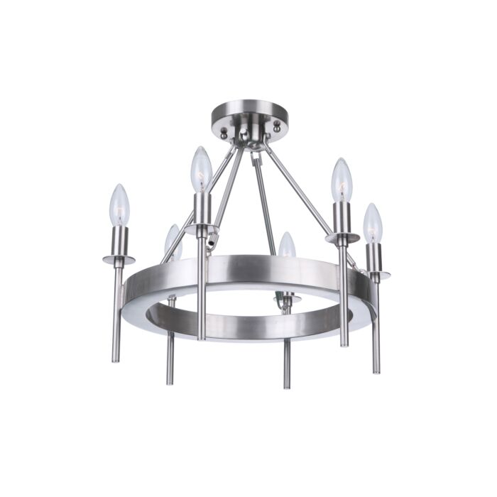 Craftmade Larrson 6 Light Ceiling Light in Brushed Polished Nickel