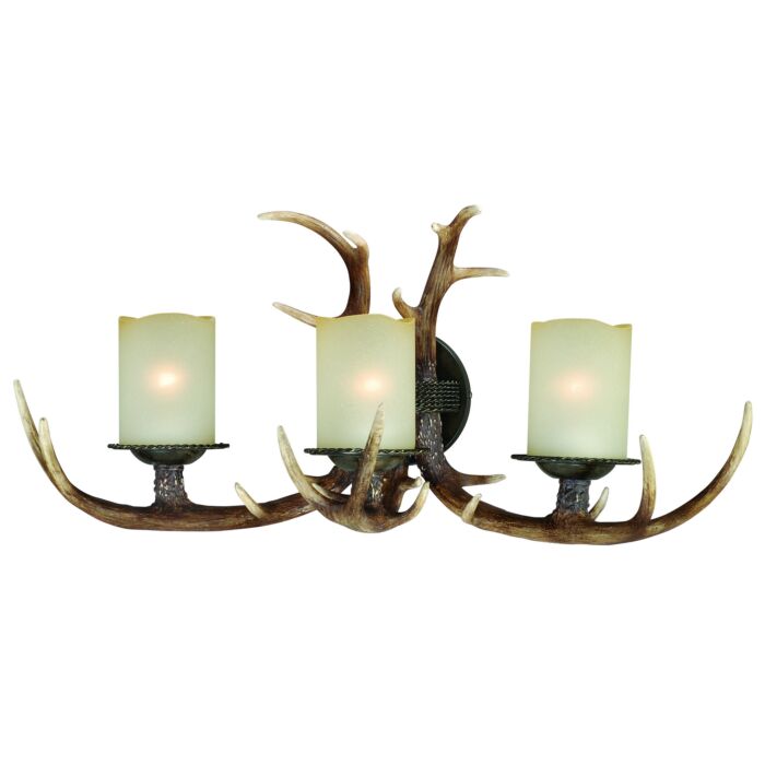 Yoho 3-Light Bathroom Vanity Light in Black Walnut