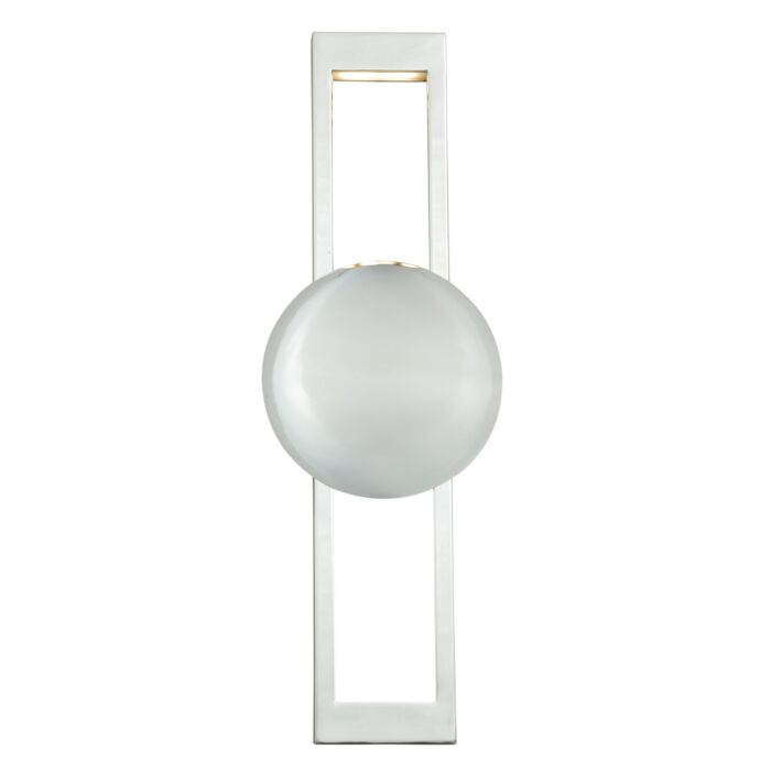 Aline 1-Light LED Wall Sconce in Polished Nickel