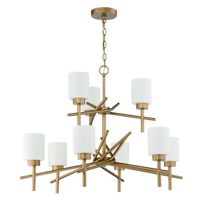 Craftmade Cadence 9 Light Chandelier in Soft Gold