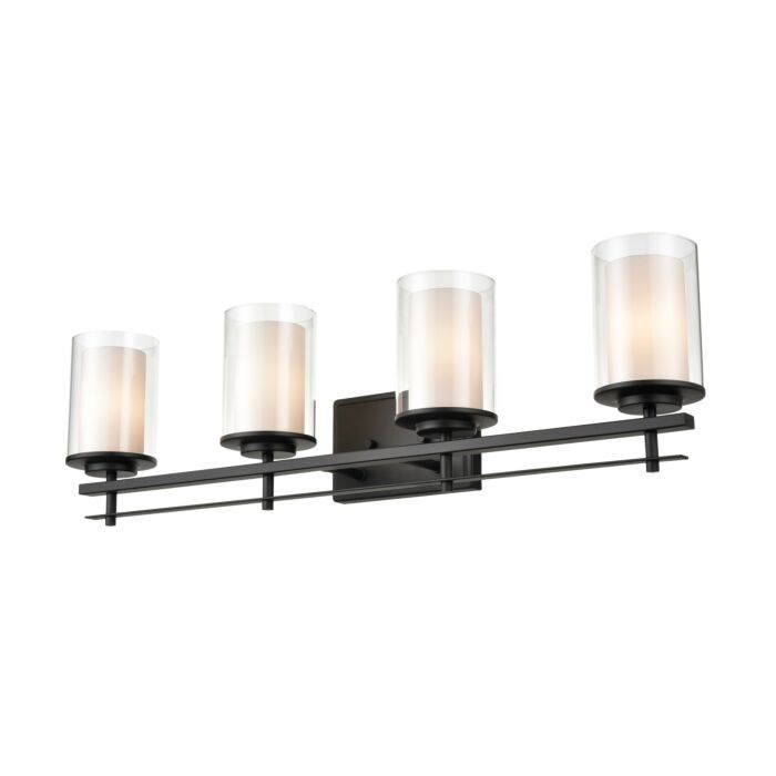 Millennium 4 Light Wall Sconce in Matte Black