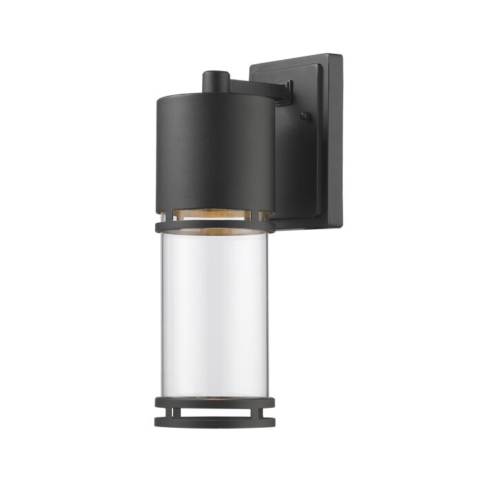 Z Lite Luminata 1 Light Outdoor Wall Sconce In Black