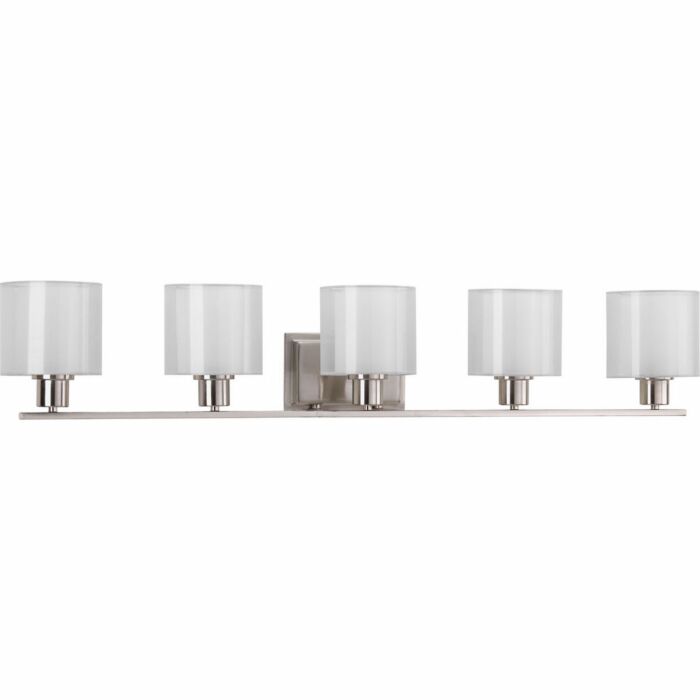 Invite 5-Light Bathroom Vanity Light in Brushed Nickel
