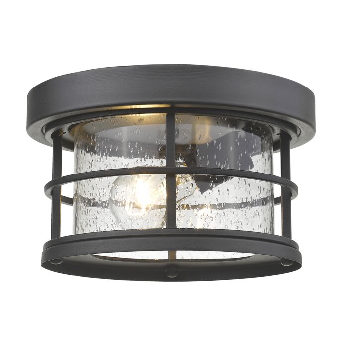 Z Lite Exterior Additions 1 Light Outdoor Flush Ceiling Mount Fixture Ceiling Light In Black