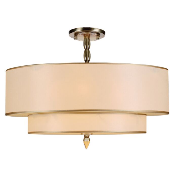Five Light Semi Flush Mount by Crystorama