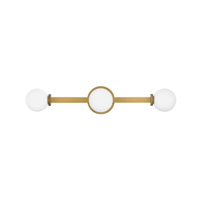 Audrey 3-Light Bathroom Vanity Light in Heritage Brass