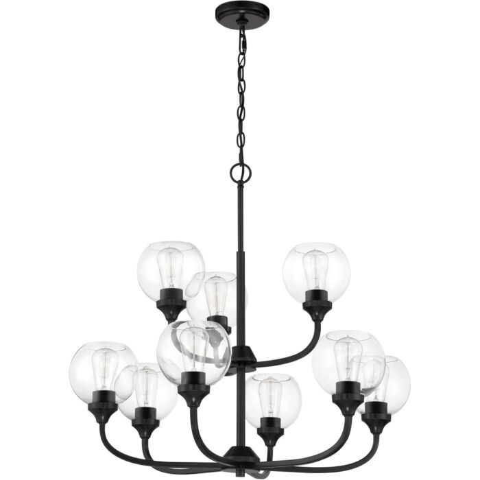 Craftmade Glenda 9 Light Chandelier in Flat Black