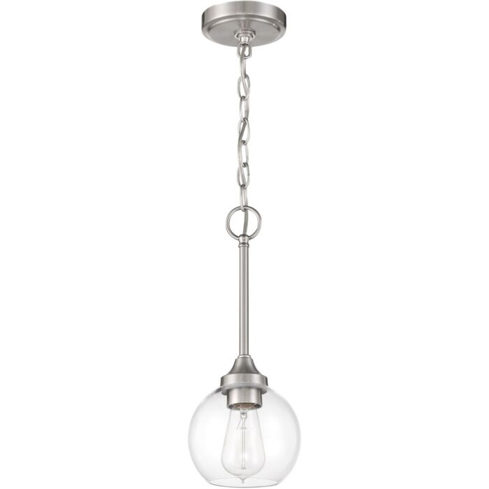 Craftmade Glenda Mini Pendant in Brushed Polished Nickel