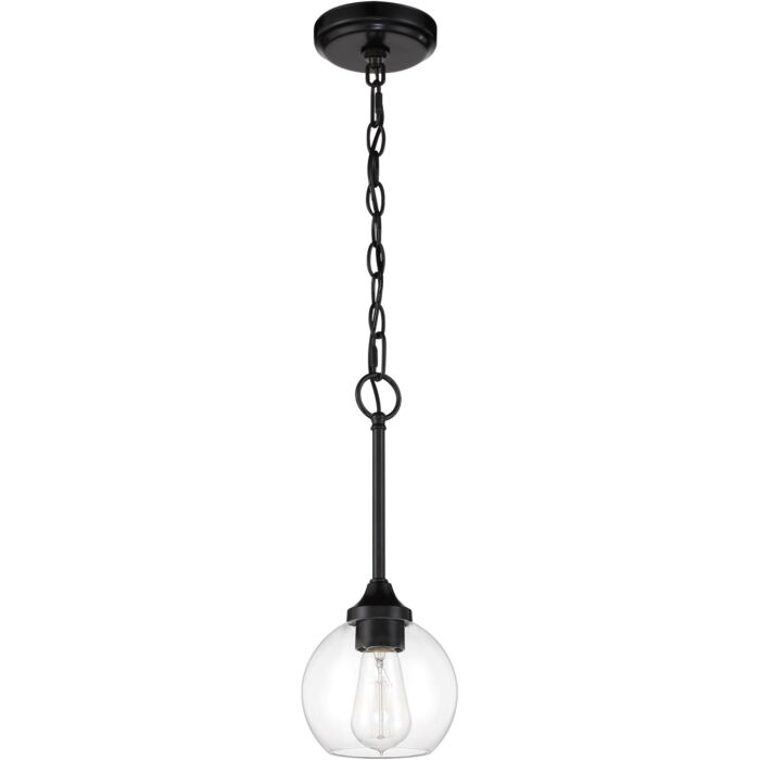 Craftmade Glenda Mini Pendant in Flat Black