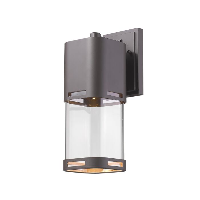 Z Lite Lestat 1 Light Outdoor Wall Sconce In Deep Bronze