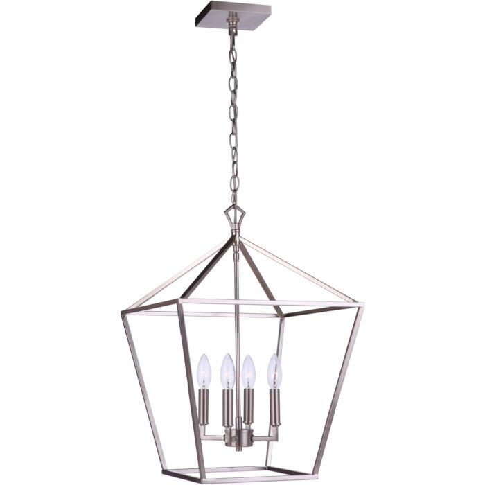 Craftmade Flynt II 4 Light Foyer Light in Brushed Polished Nickel