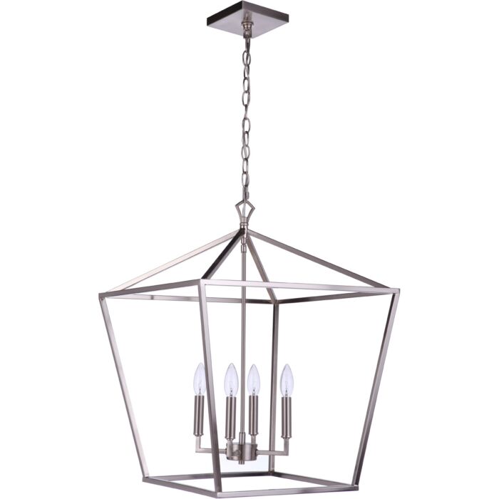 Craftmade Flynt II 4 Light Foyer Light in Brushed Polished Nickel