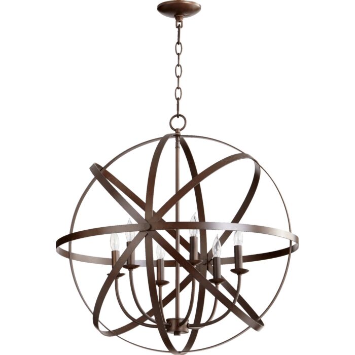 Six Light Chandelier by Quorum