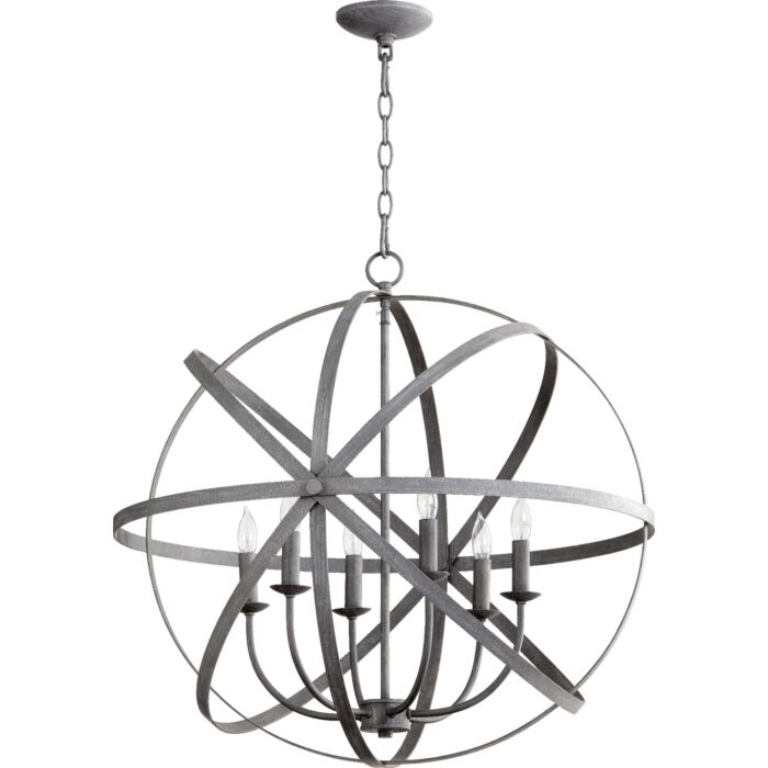 Six Light Chandelier by Quorum