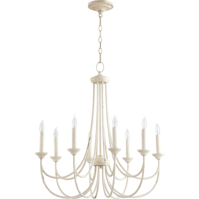 Eight Light Chandelier by Quorum