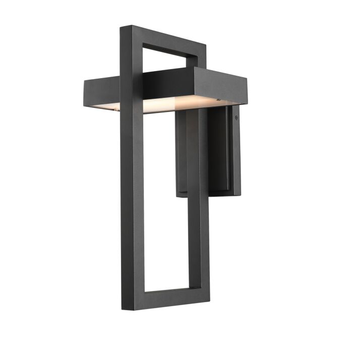 Z Lite Luttrel 1 Light Outdoor Wall Sconce In Black