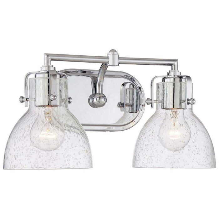 Minka Lavery 2 Light 16 Inch Bathroom Vanity Light in Chrome